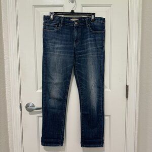 Uniqlo Women Slim Boyfriend Tapered Jeans Kaihara Fabric sz 27